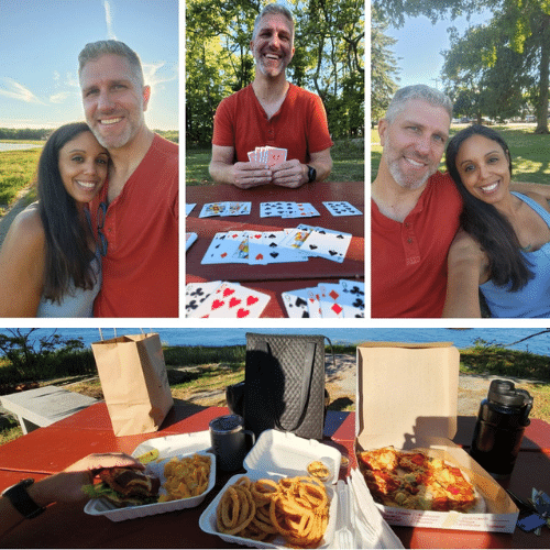 Samantha goes on a picnic with her boyfriend